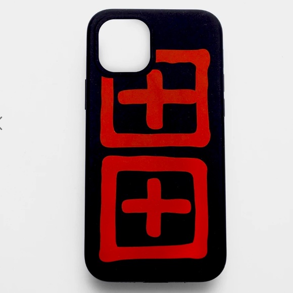 Ksubi Cross Box Iphone Cover 12 Pro Black/Red - Picture 1 of 3